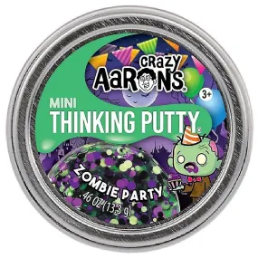 Crazy Aarons Zombie Party Mini 2 Inch Halloween Thinking Putty Tin