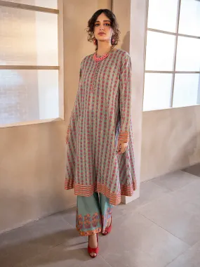 2 Piece Khaddar Suit-Printed (Unstitched)