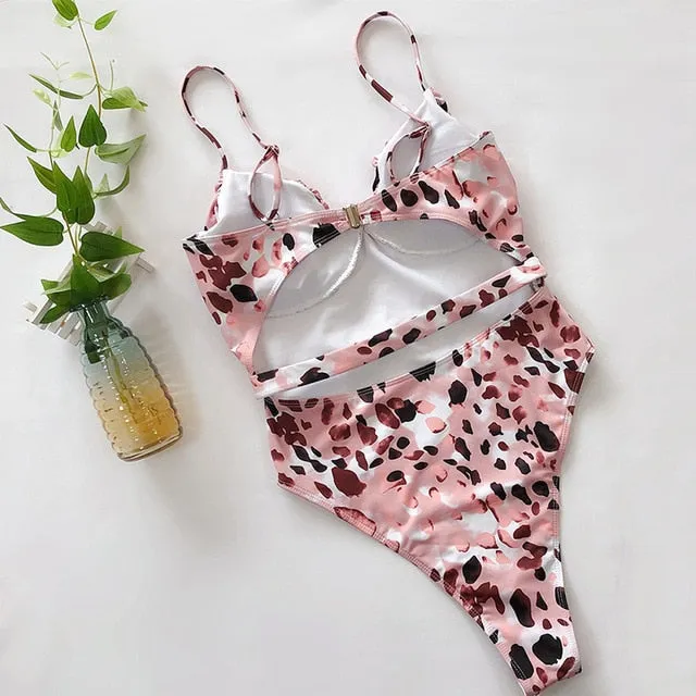 2021 Summer New Woman Swimsuit One Piece Bodysuits Swimwear Sizes S - L