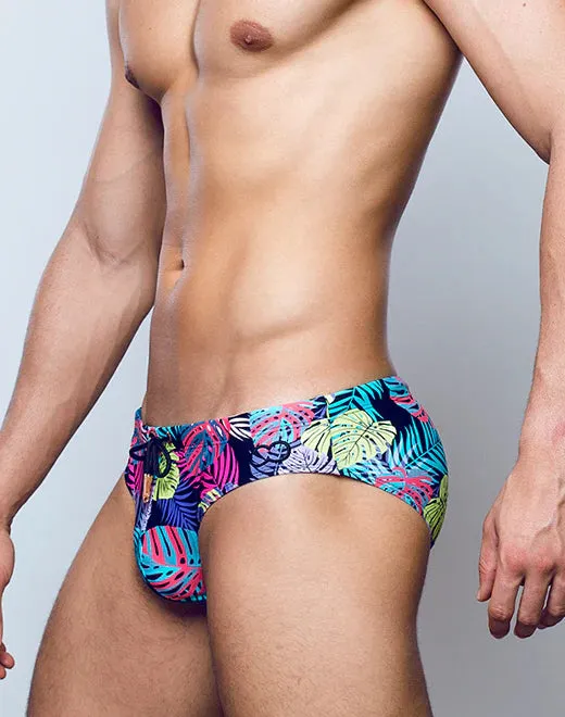 2eros Monstera swim brief black