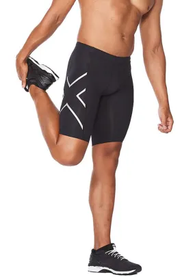 2XU Mens Compression Shorts <br> MA1931B Blk/Silver