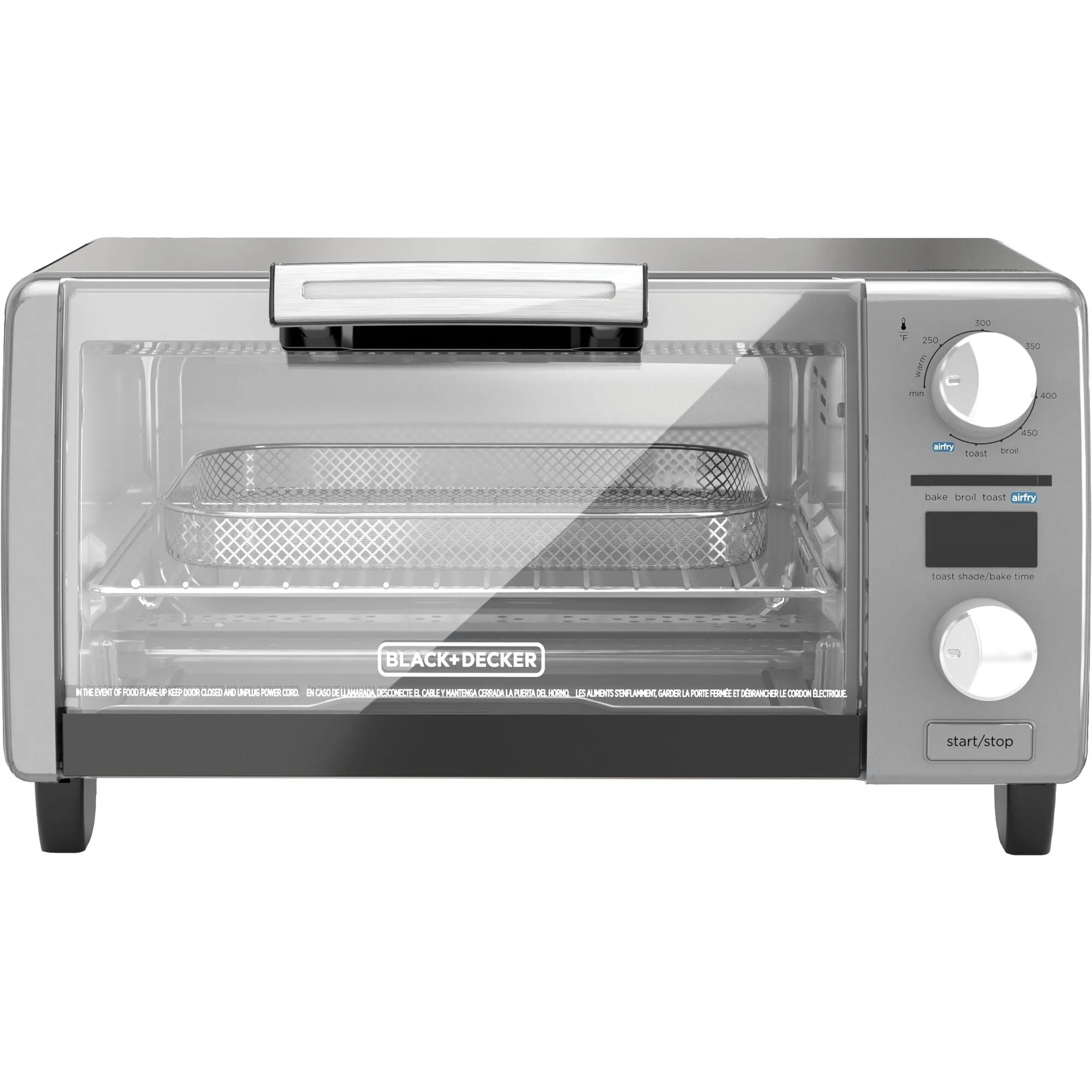 4-Slice Crisp 'N Bake™ Air Fry Digital Toaster Oven, Gray