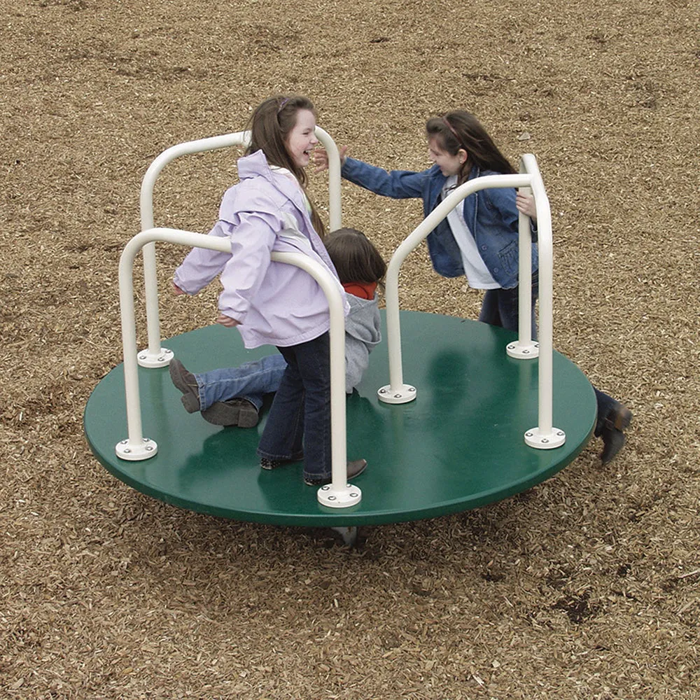 6' Green Merry Go Round | Outdoor Playground Equipment