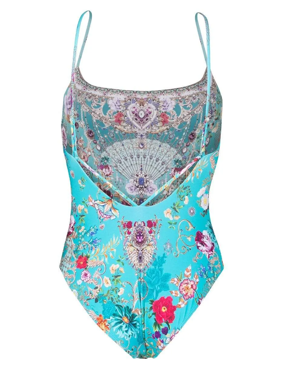 A Sonnet for a Satine Straight Neck One Piece Swimsuit