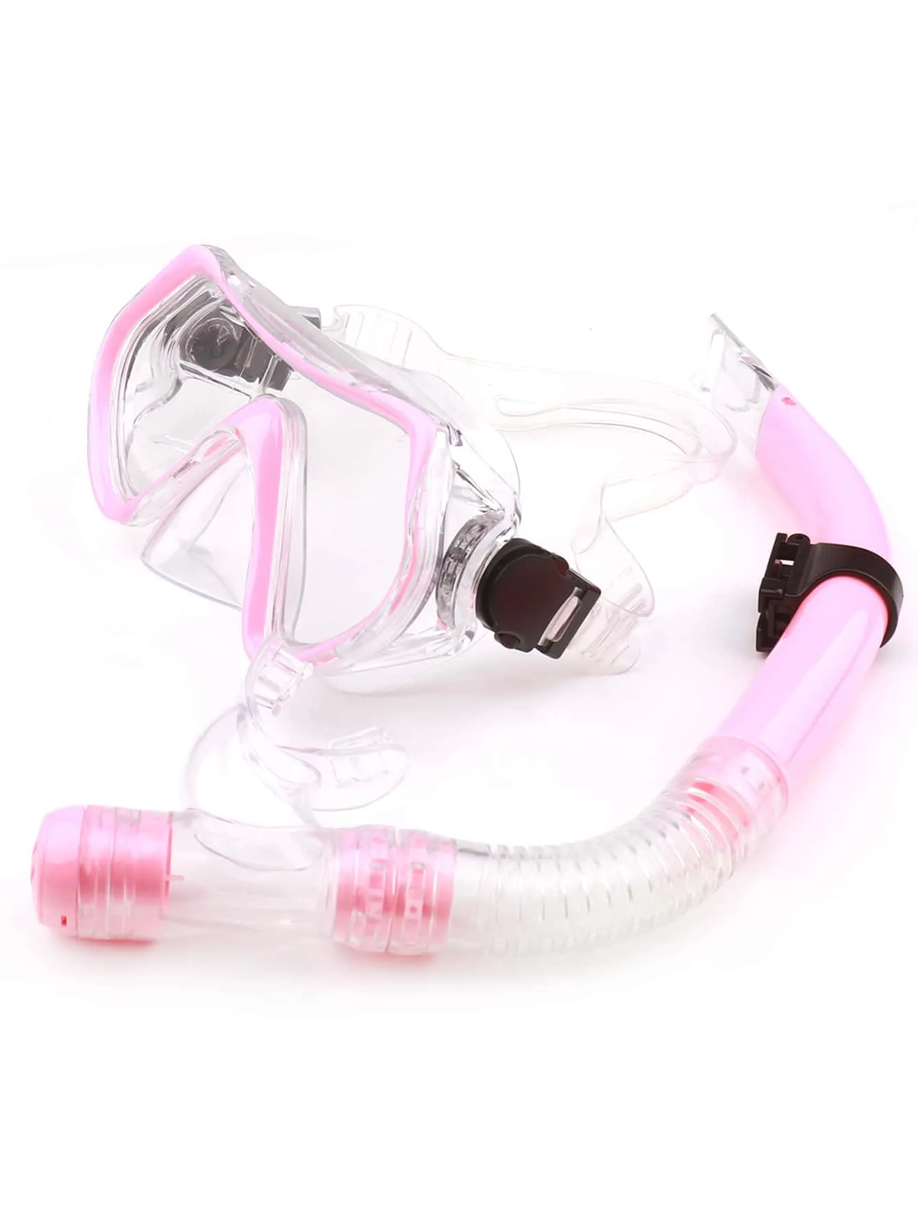 Adults & Teenagers Unisex Snorkeling & Swimming Goggles With Diving Breathing Tube Set