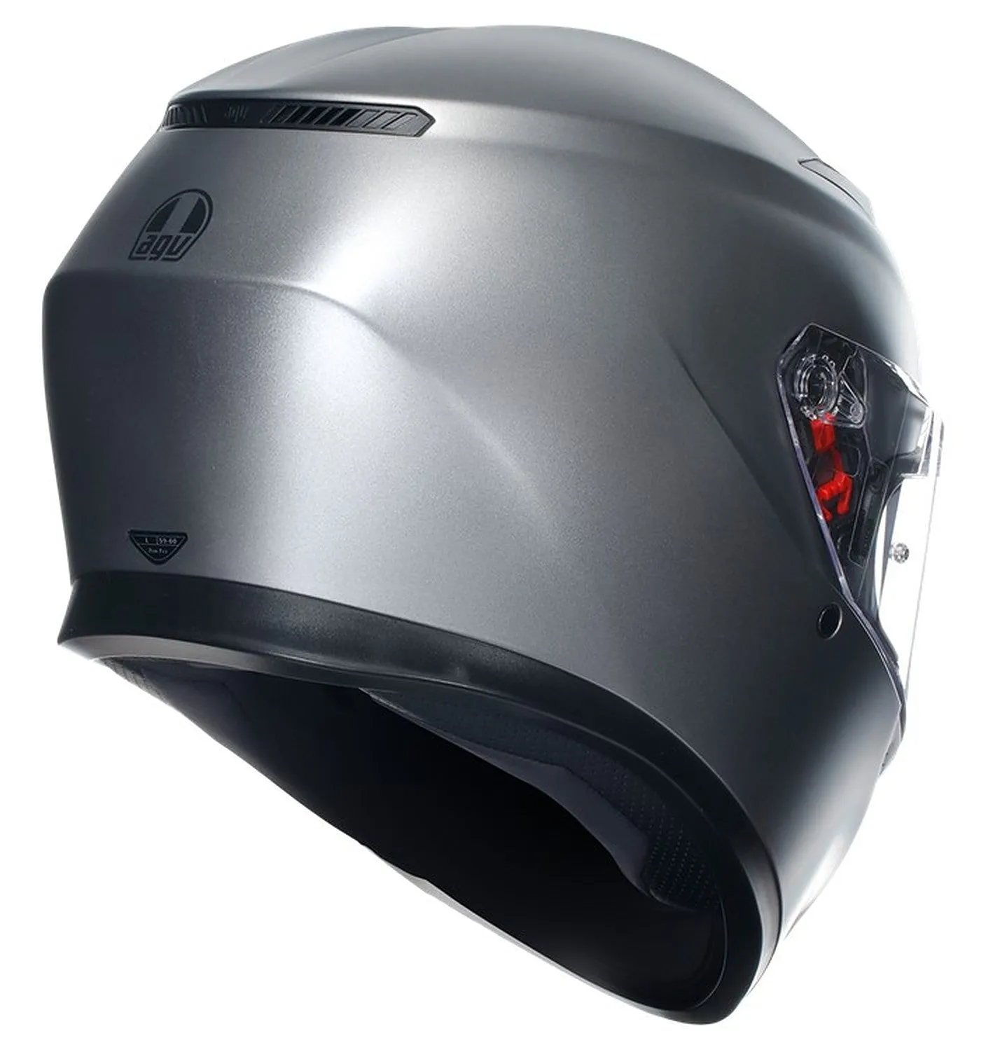 AGV K3 E2206 Full Face Motorcycle Helmet - Solid Matt Rodio Grey