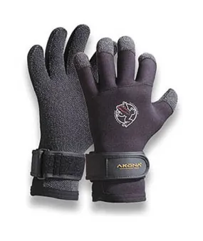 Akona 3.5mm Kevlar Black Scuba Diving Gloves