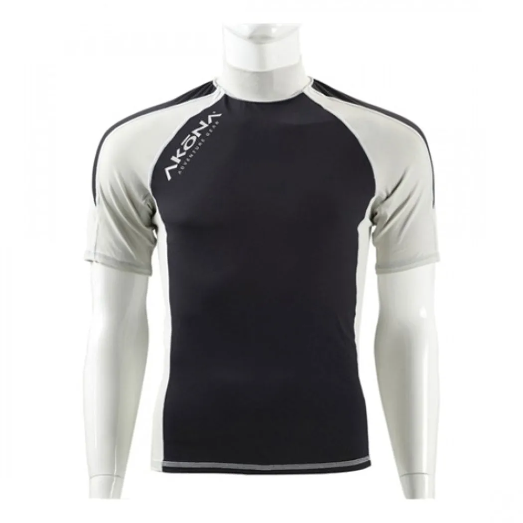 Akona 8 oz Short Sleeve Rash Guard for Diving, Surfing, Snorkeling, etc.