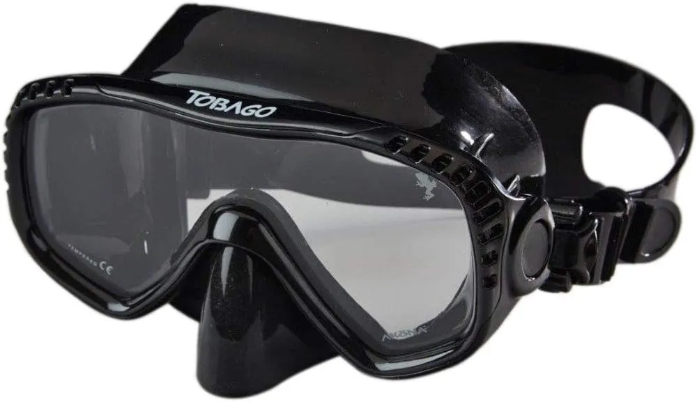 Akona Tobago Single Lens Scuba Diving Mask with Ratcheting Buckle