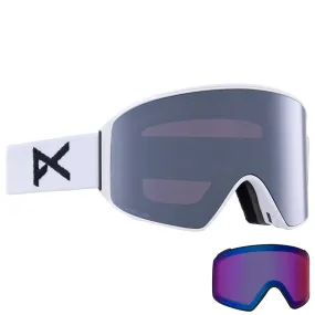 Anon M4 Cylindrical MFI Low Bridge Fit Goggles White/Perceive Sunny Onyx   Perceive Variable Violet