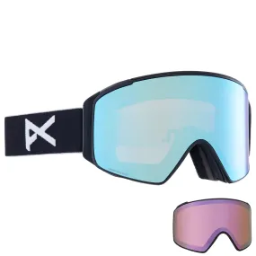 Anon M4S Cylindrical MFI Low Bridge Fit Goggles Black/Perceive Variable Blue   Perceive Cloudy Pink