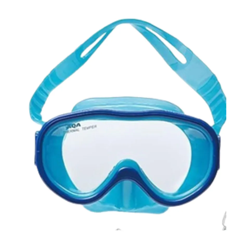 AQA Aco Lite & Bixy V Lite III Mask & Snorkel Set 4-9yr KZ-9101 - Reflex Blue/ Blue