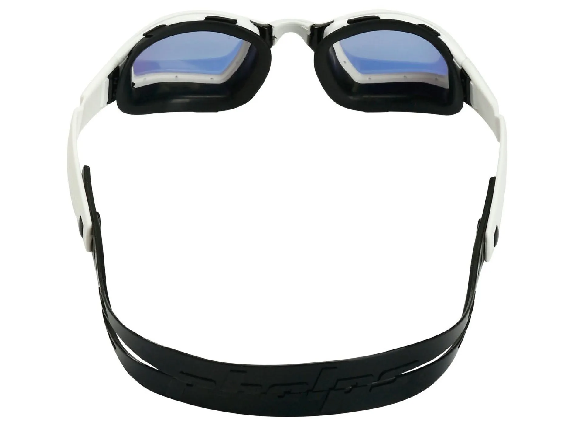 Aqua Sphere x Phelps Ninja Goggles Titanium Mirrored/White/Black - Gold Lens <br> 189510