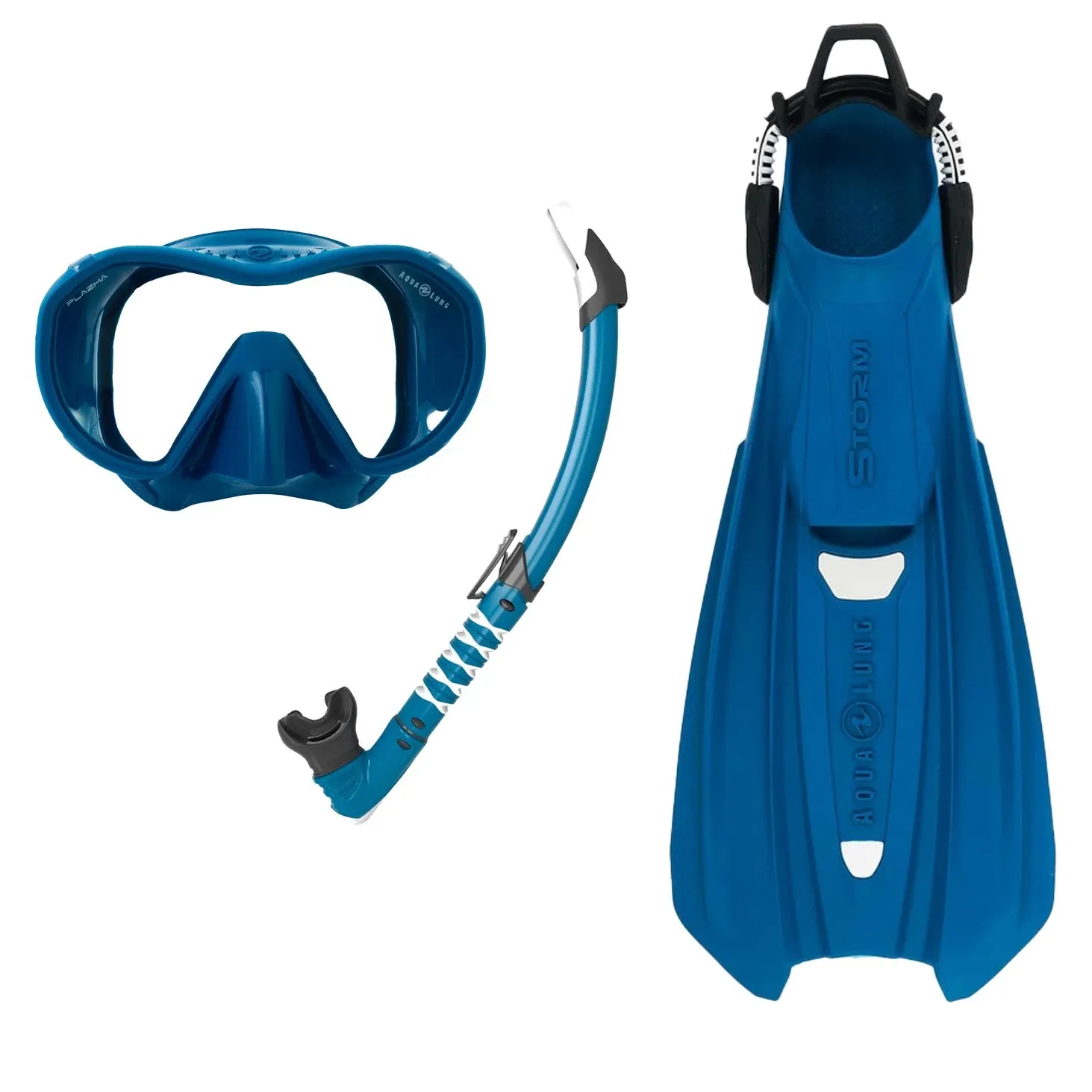 Aqualung Mask, Snorkel, Fins Package