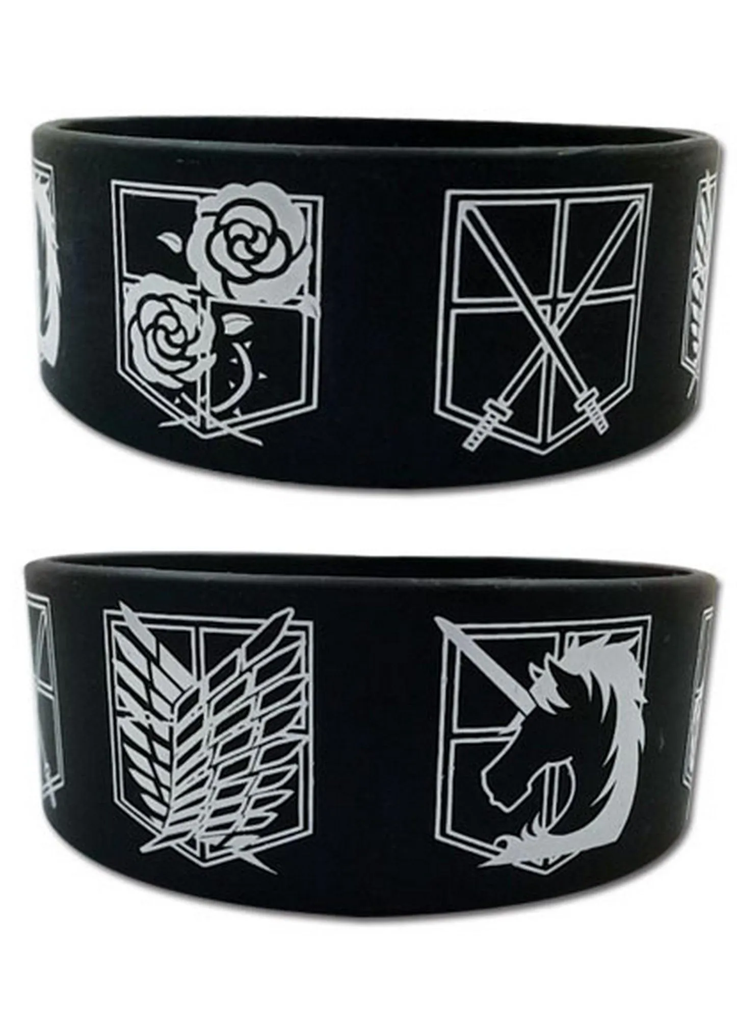 Attack on Titan - Regiment Emblem PVC Wristband