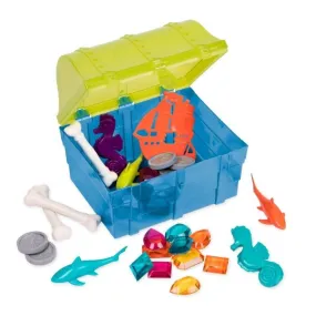 Battat Pirate Diving Set - Pool Toys In A Treasure Chest (28-Pcs) BT2588Z