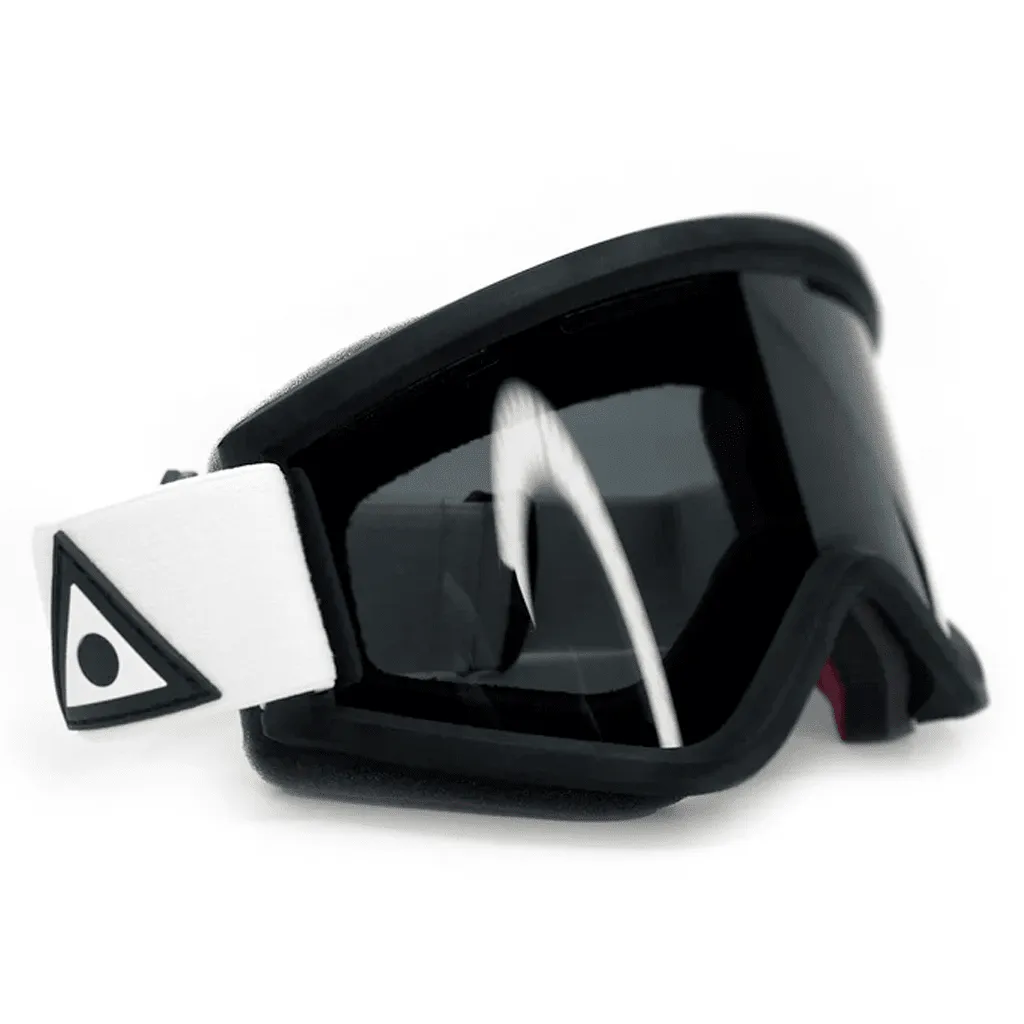 Blackbird goggle - White triangle / Dark smoke   Yellow