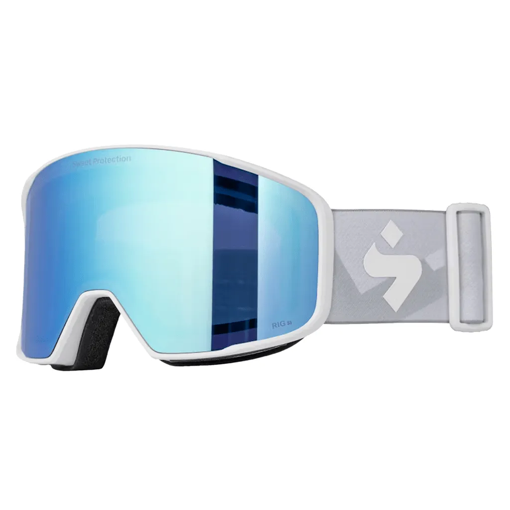 Boondock reflect goggle - Matte white bronco peaks / RIG® Aquamarine   RIG® Light amethyst