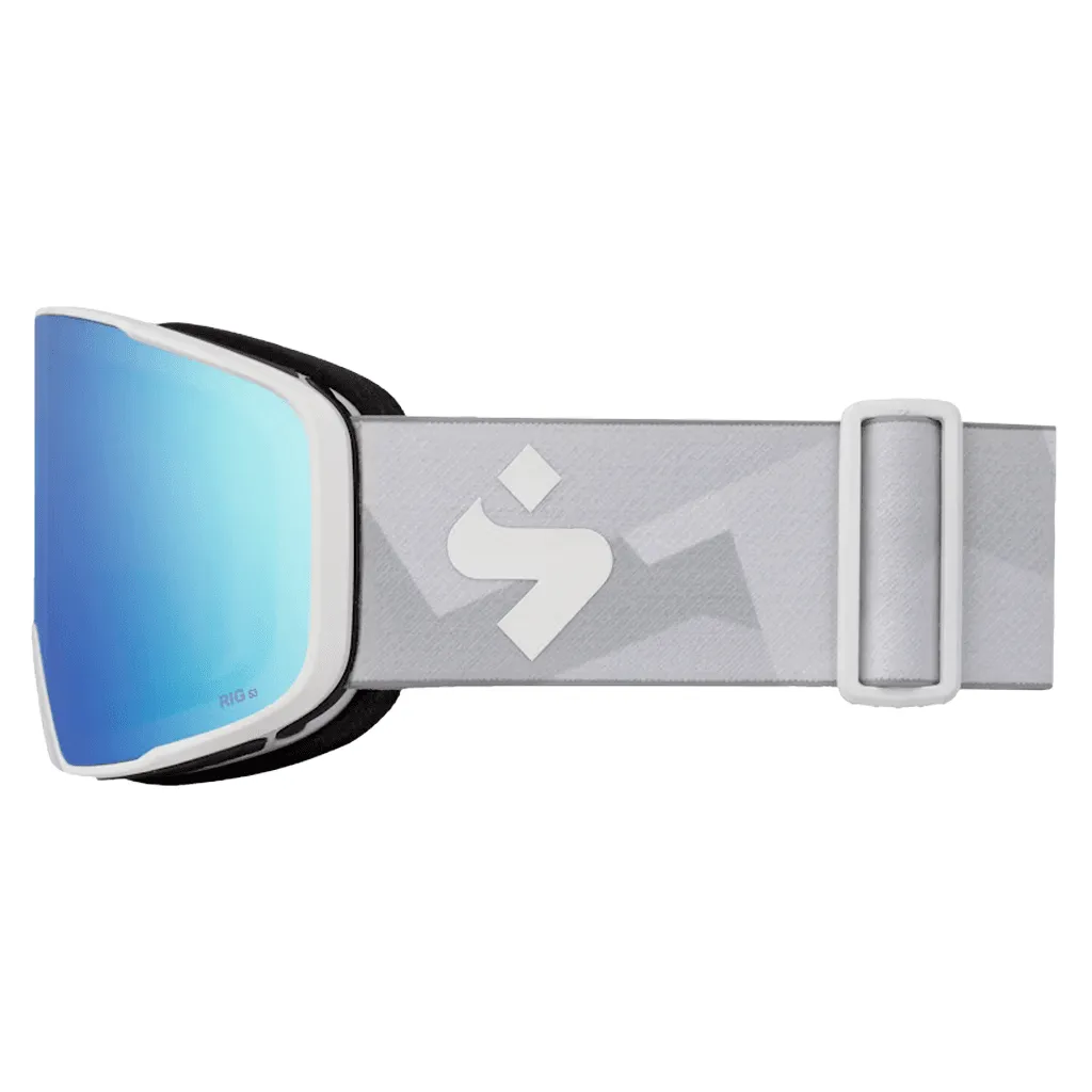 Boondock reflect goggle - Matte white bronco peaks / RIG® Aquamarine   RIG® Light amethyst