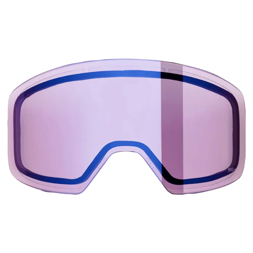 Boondock reflect goggle - Matte white bronco peaks / RIG® Aquamarine   RIG® Light amethyst