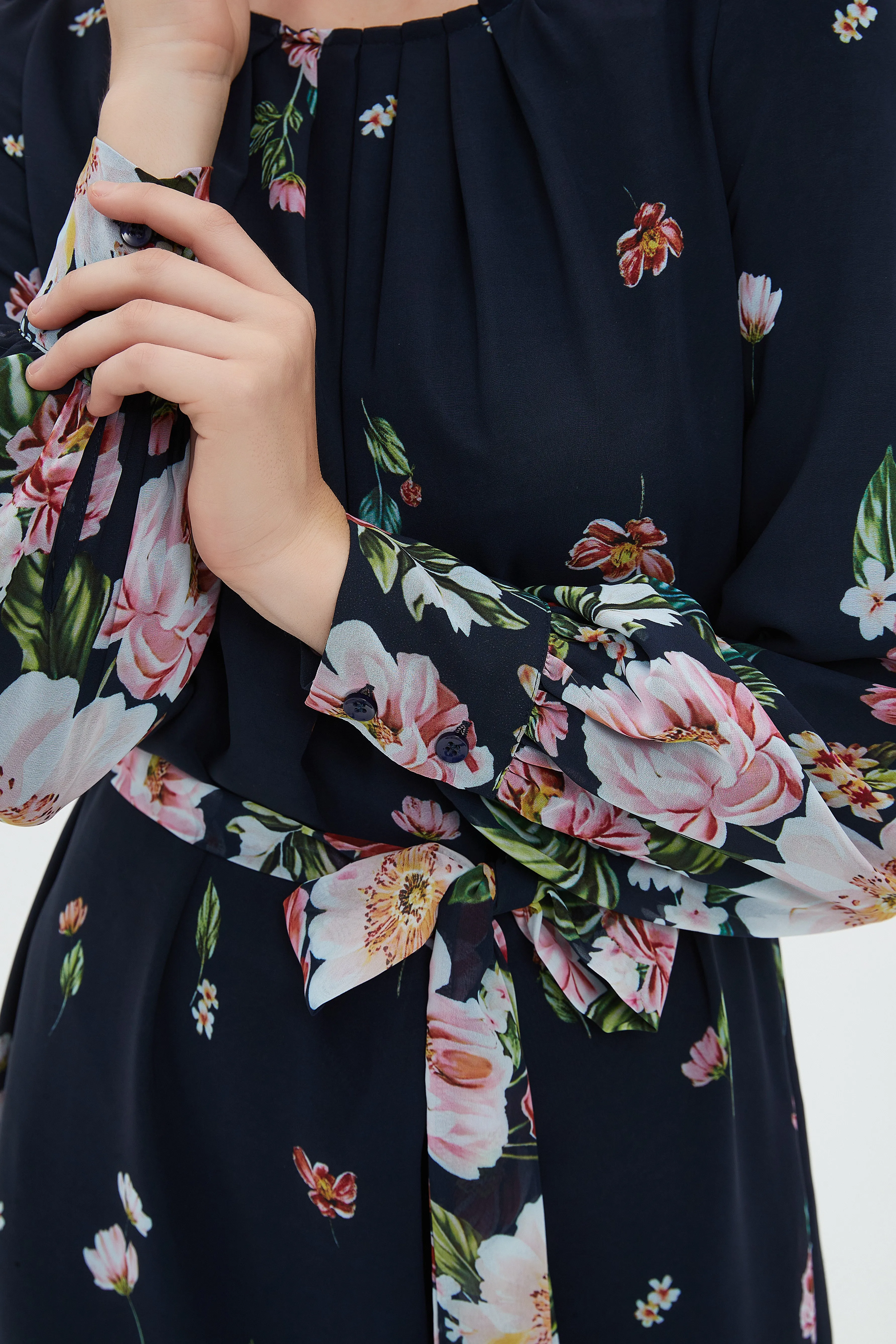 CHIFFON SHIFT DRESS - FLORAL  byMM