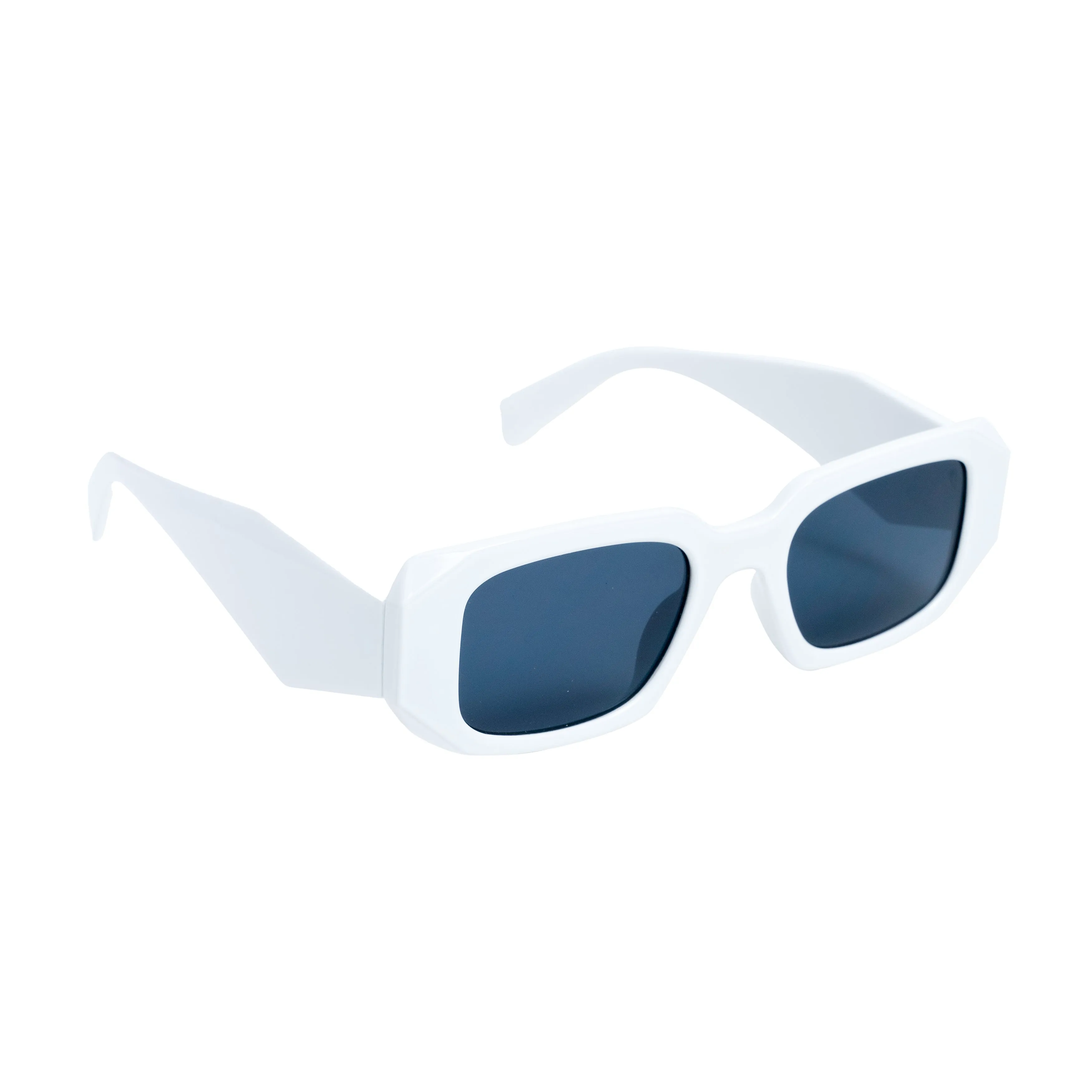 Chokore Irregular Sunglasses with UV 400 Protection (White)