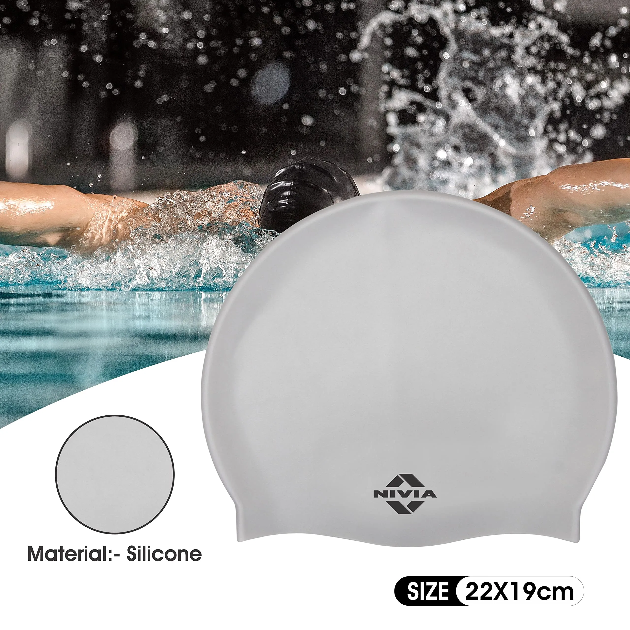 Classic Silicone Adult Swimming Cap