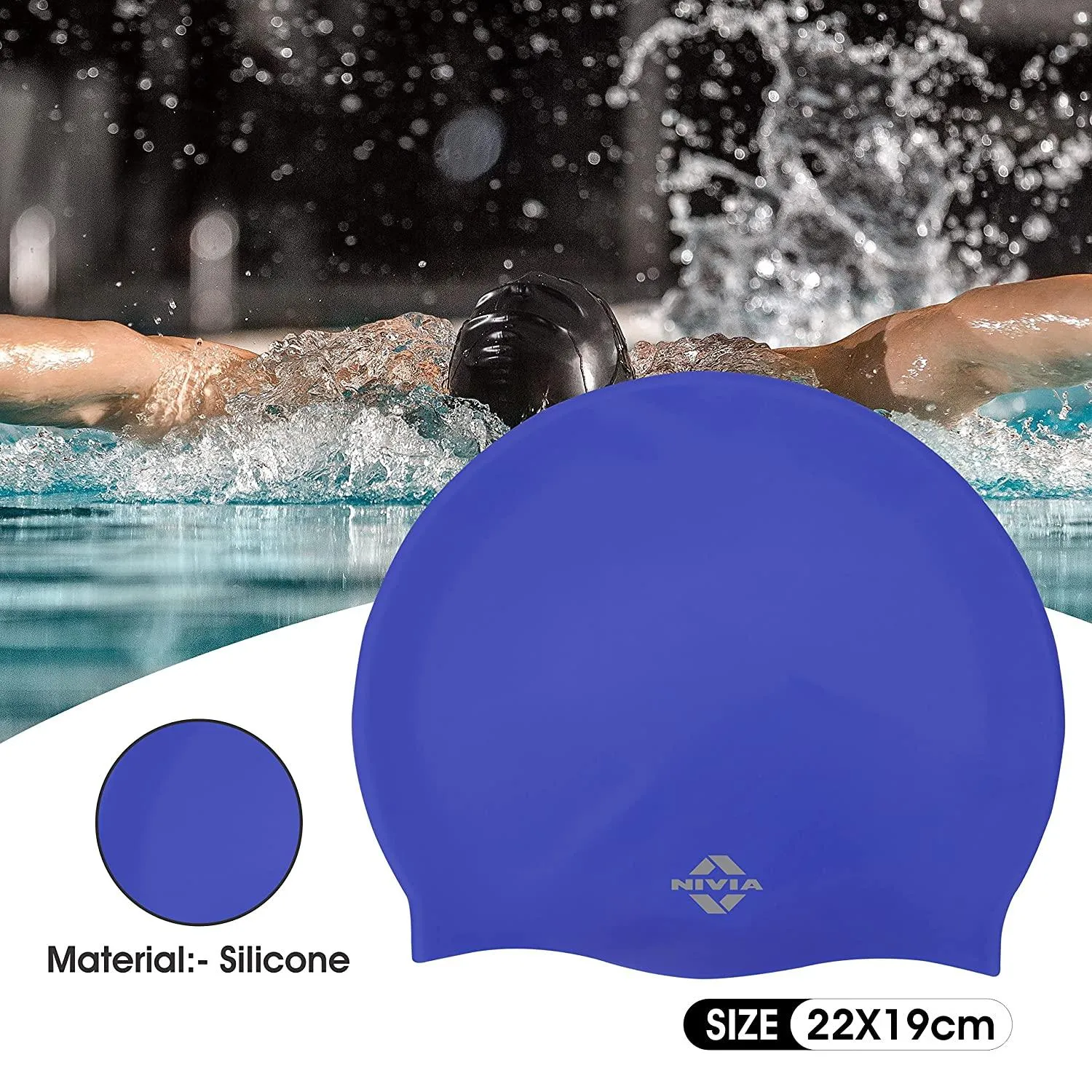 Classic Silicone Adult Swimming Cap