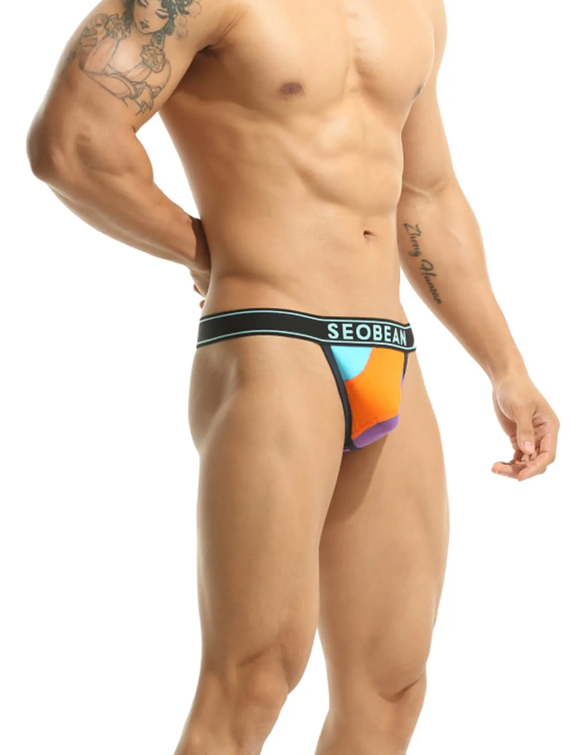 Color Block Thong 10111