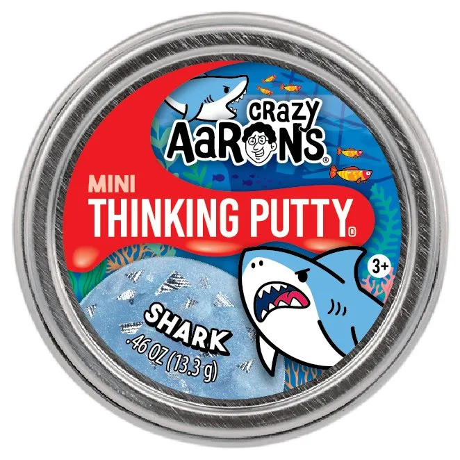 Crazy Aarons Shark Mini 2 Inch Thinking Putty Tin