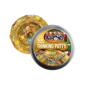 Crazy Aarons Stocking Stuffer Gold Mini 2 Inch Thinking Putty Tin