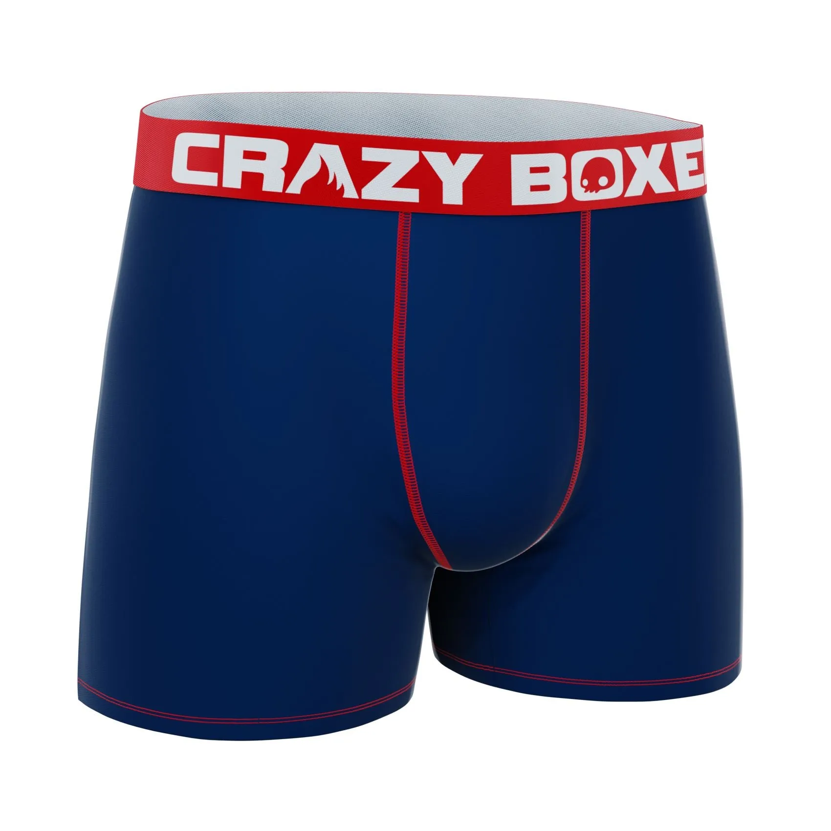 CRAZYBOXER Classic Blue Red Men's Boxer Briefs