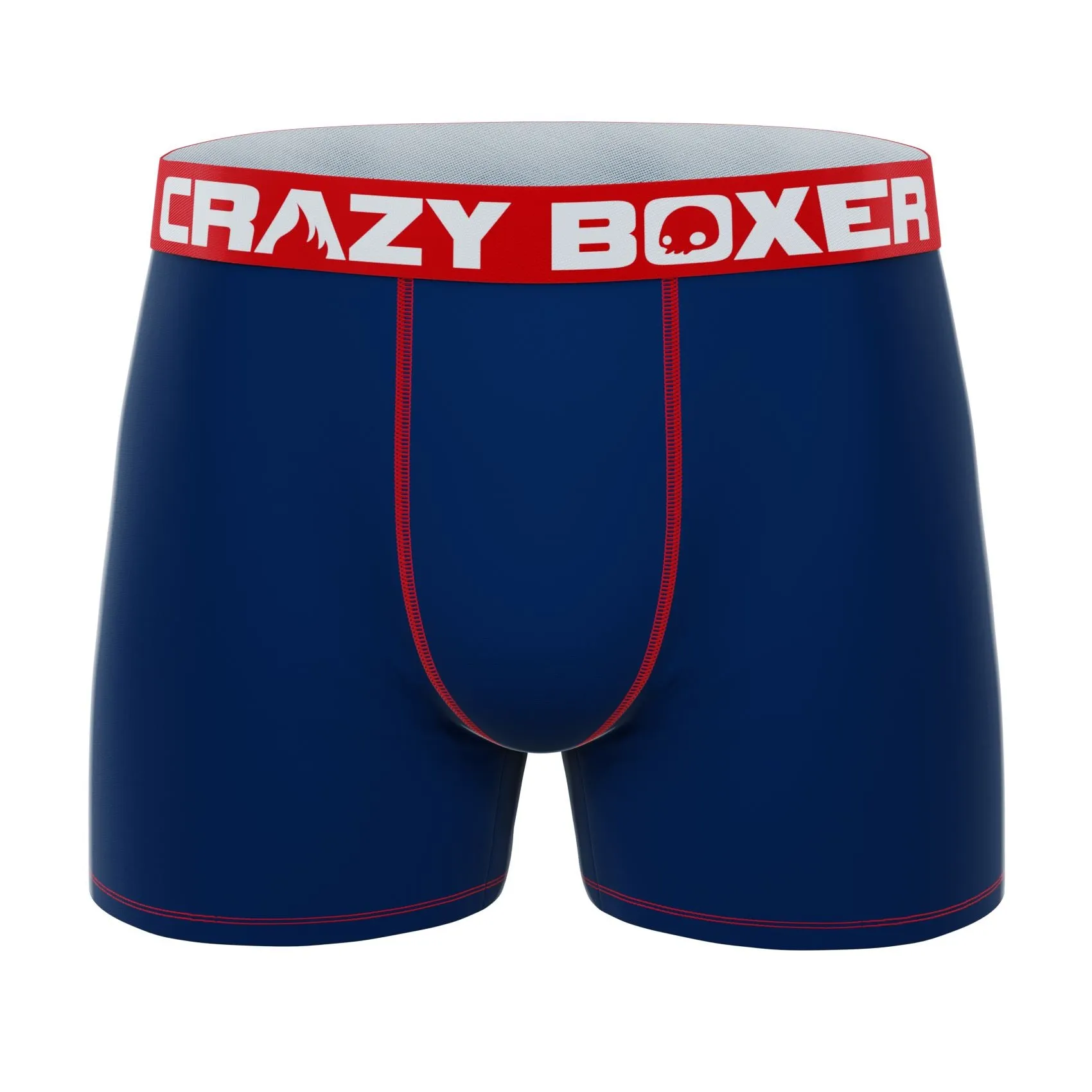 CRAZYBOXER Classic Blue Red Men's Boxer Briefs