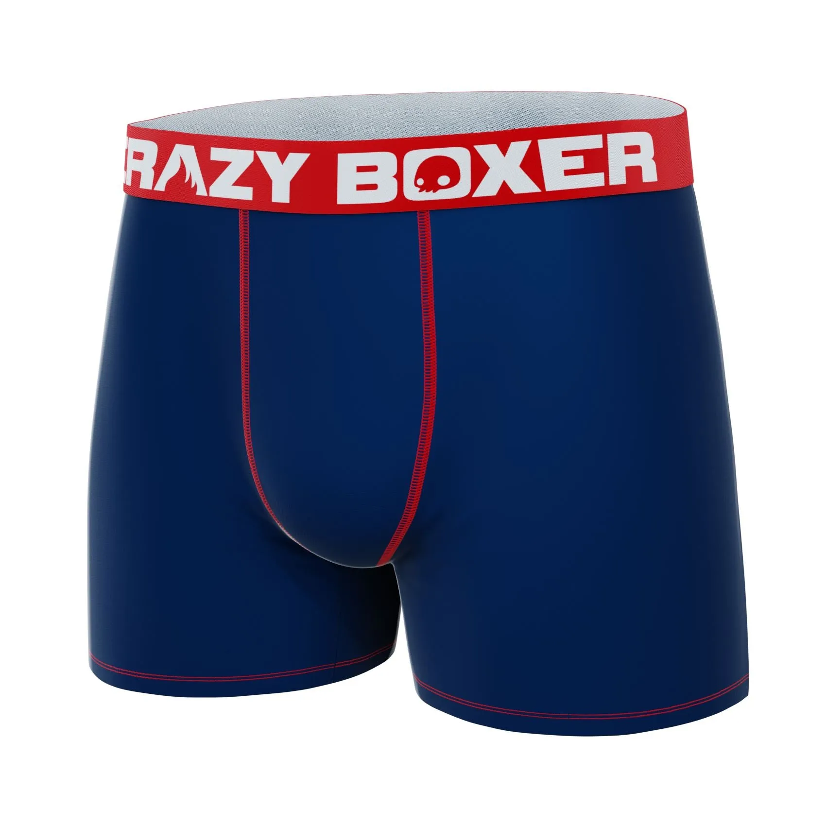 CRAZYBOXER Classic Blue Red Men's Boxer Briefs