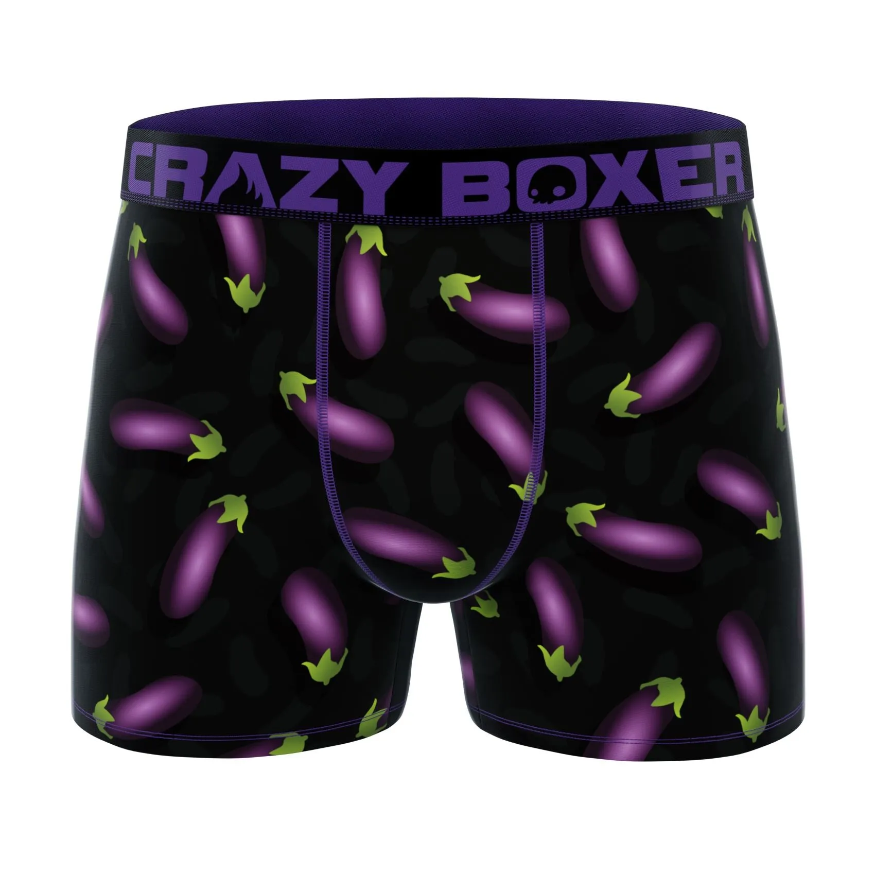 CRAZYBOXER Emoji Eggplant Men's Boxer Briefs