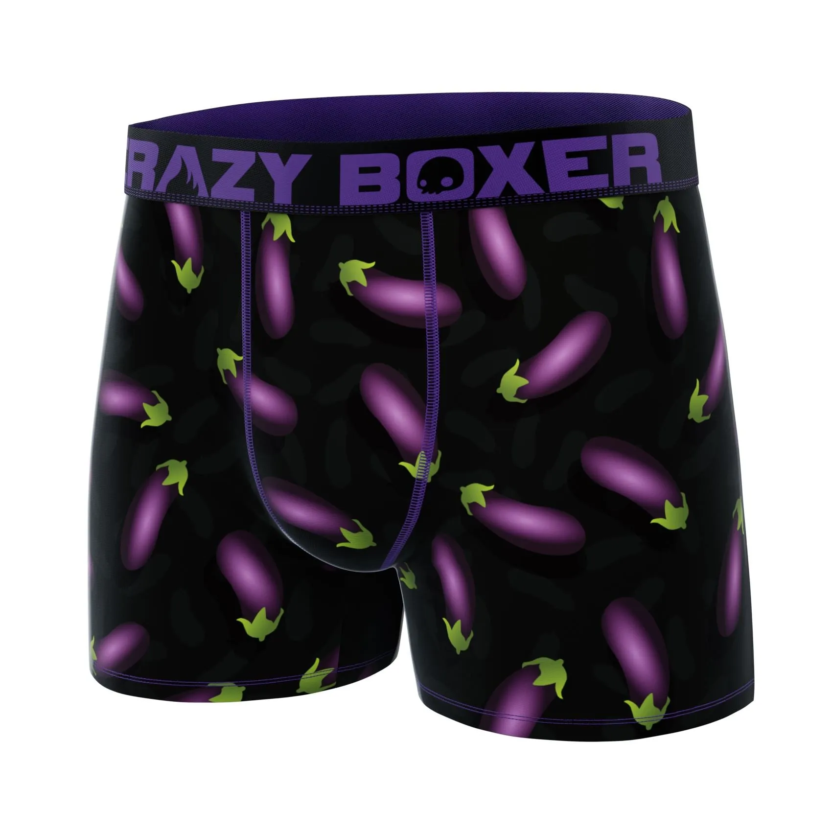 CRAZYBOXER Emoji Eggplant Men's Boxer Briefs