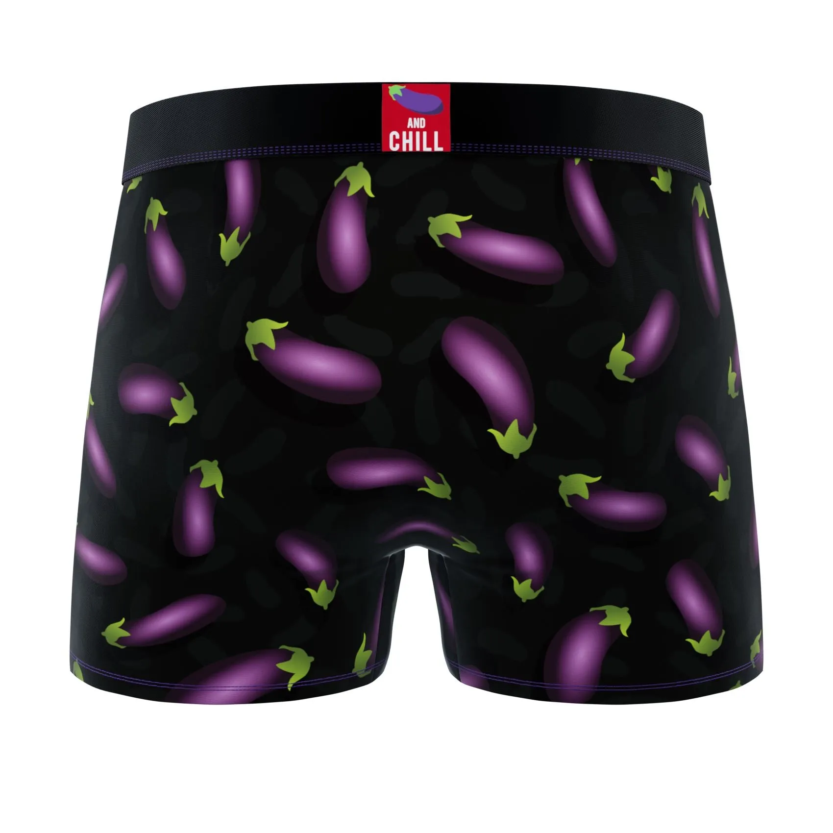 CRAZYBOXER Emoji Eggplant Men's Boxer Briefs