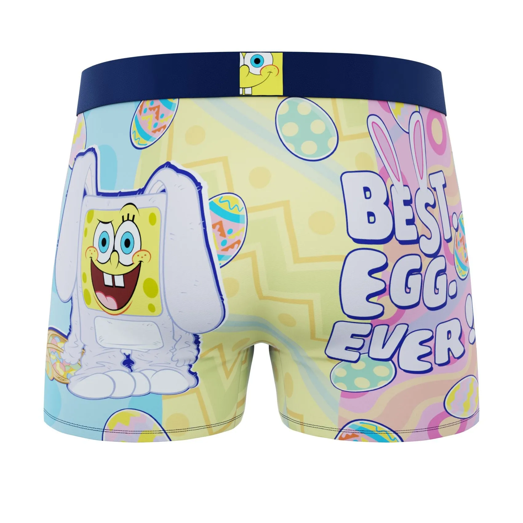 CRAZYBOXER Men's Spongebob Easter Breathable Soft Boxer Briefs