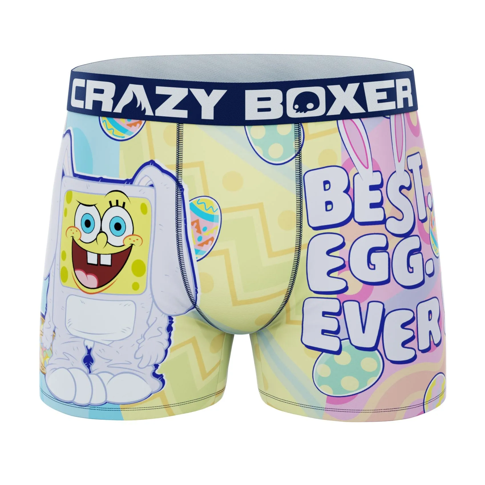 CRAZYBOXER Men's Spongebob Easter Breathable Soft Boxer Briefs