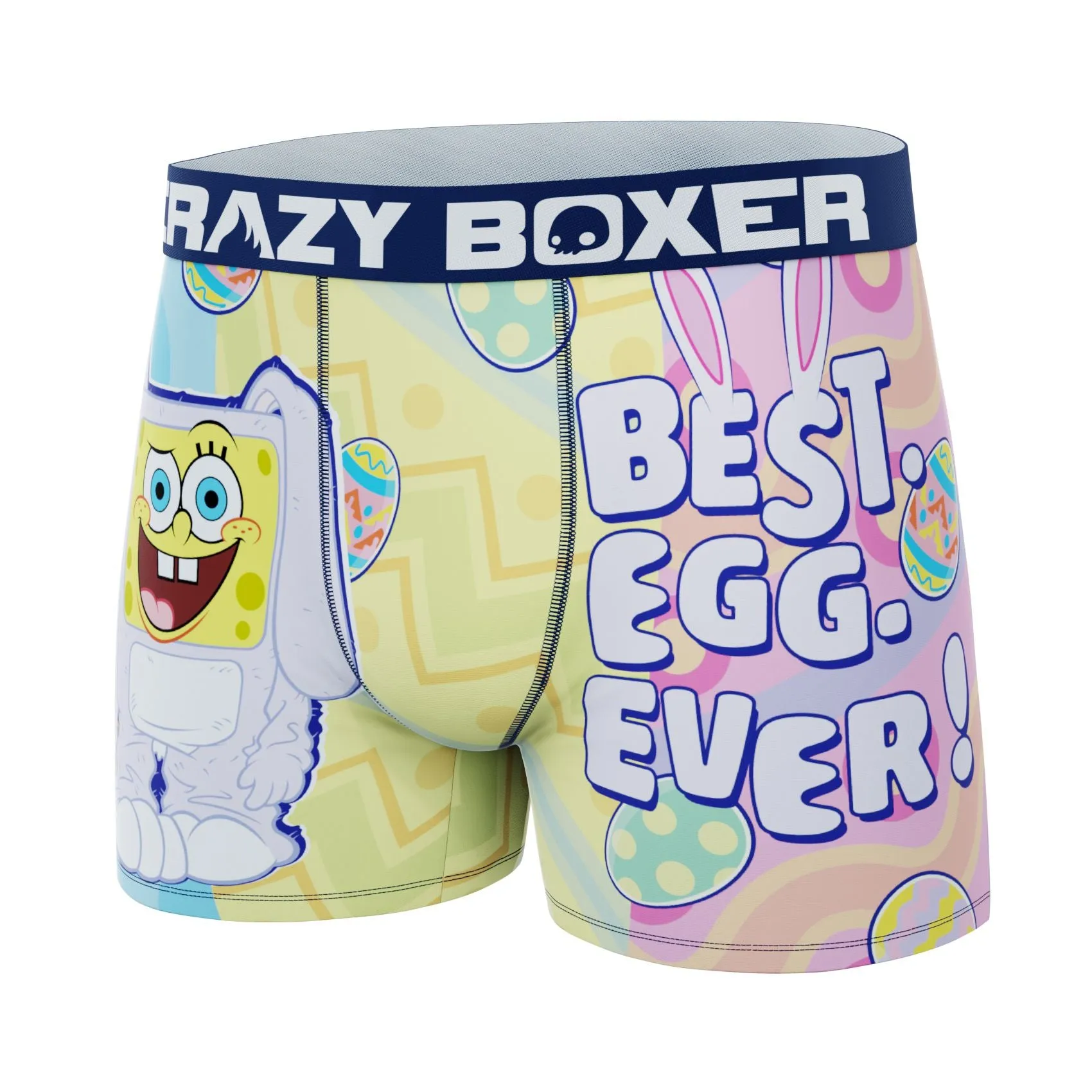 CRAZYBOXER Men's Spongebob Easter Breathable Soft Boxer Briefs