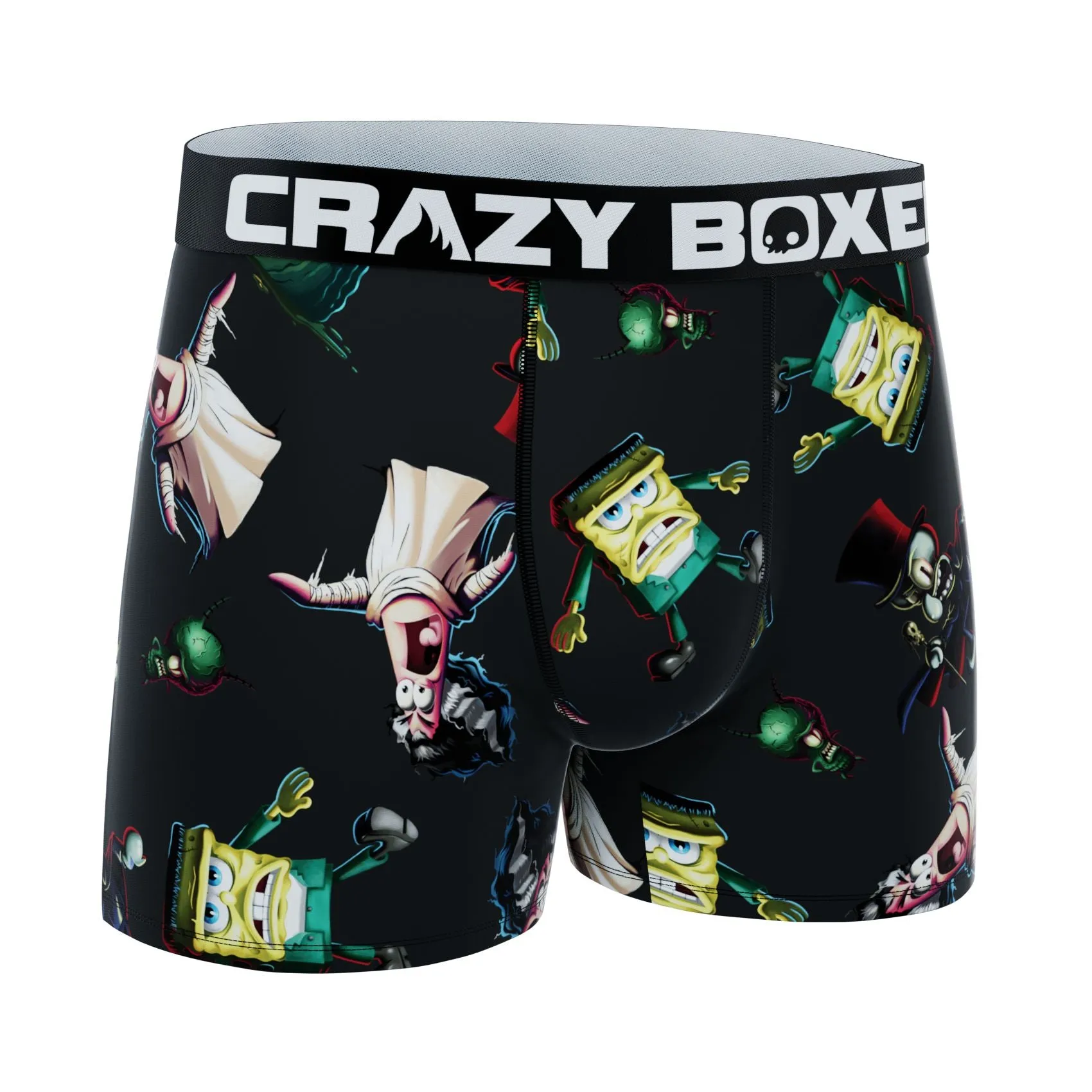 CRAZYBOXER Men's Spongebob Halloween Boxer Briefs (Creative Packaging)