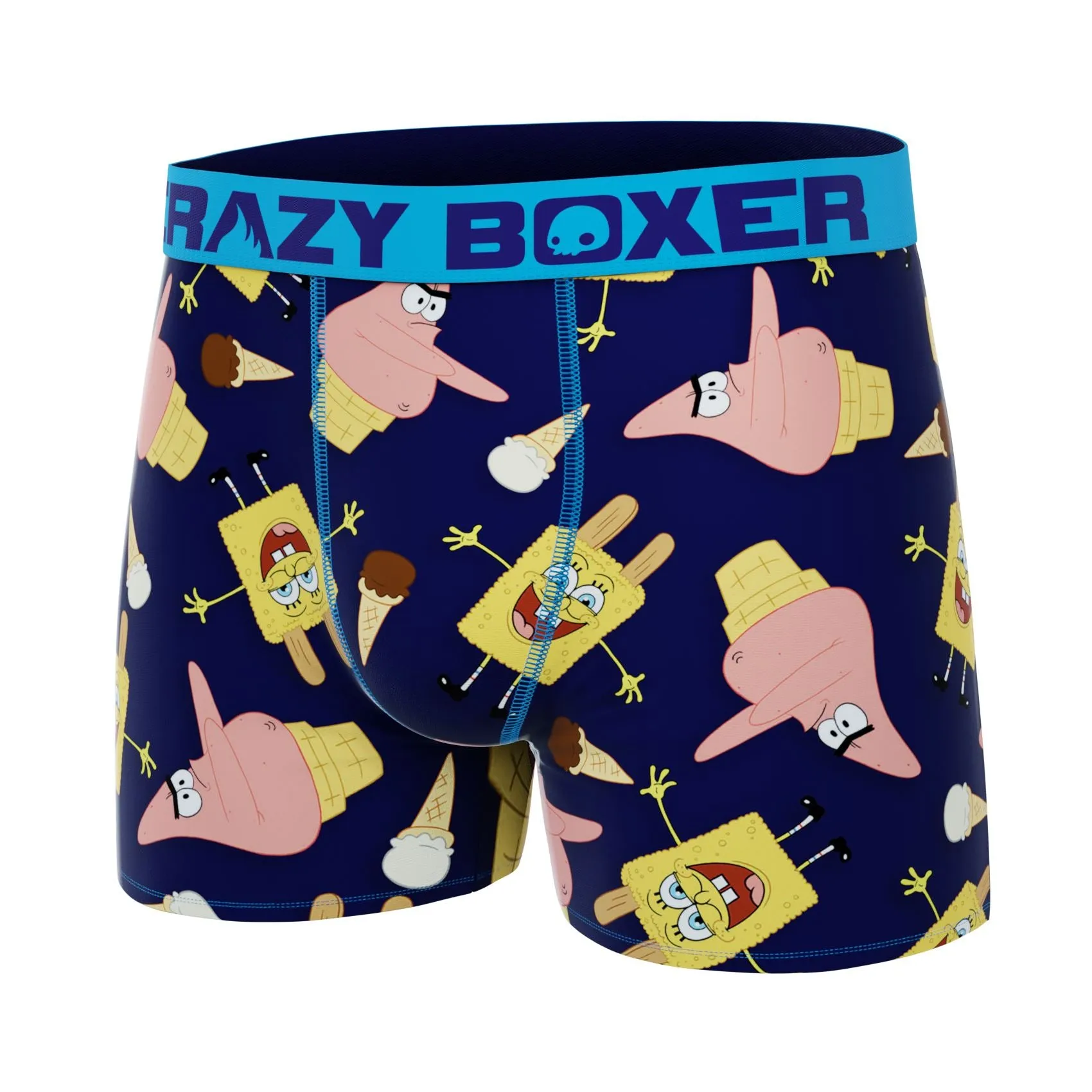 CRAZYBOXER Men's Spongebob Ice cream Boxer Briefs