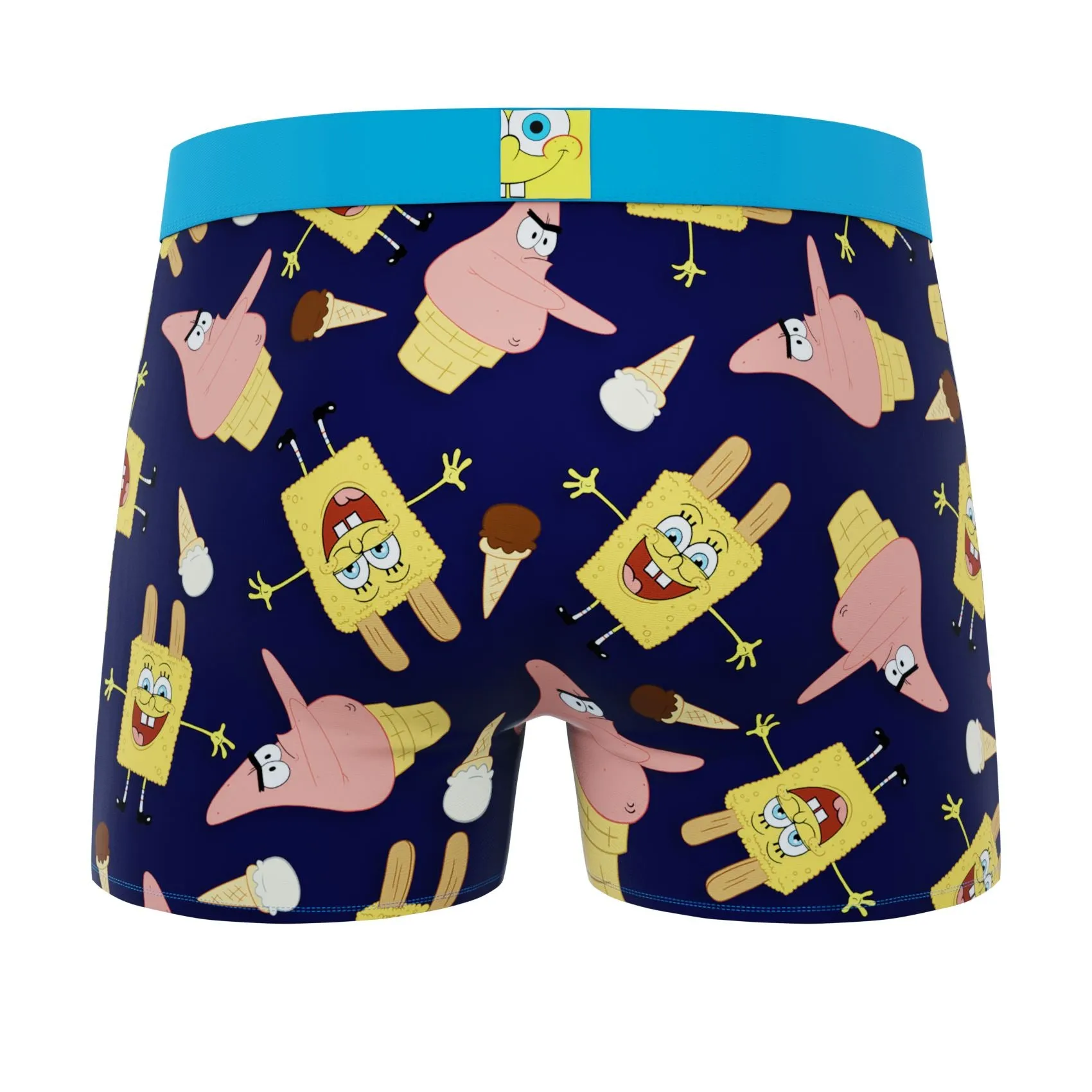 CRAZYBOXER Men's Spongebob Ice cream Boxer Briefs