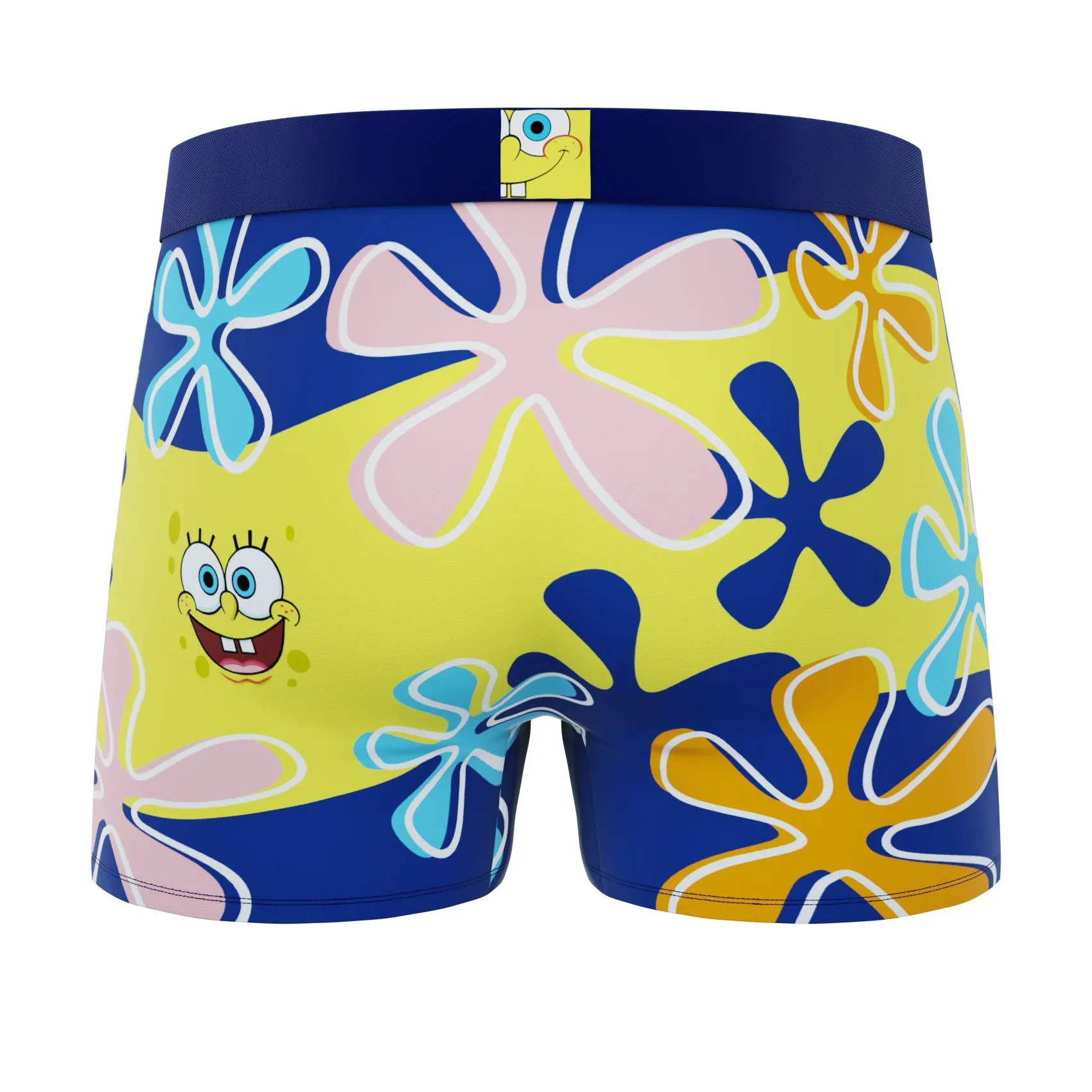 CRAZYBOXER SpongeBob Face Men's Boxer Briefs (Creative Packaging)