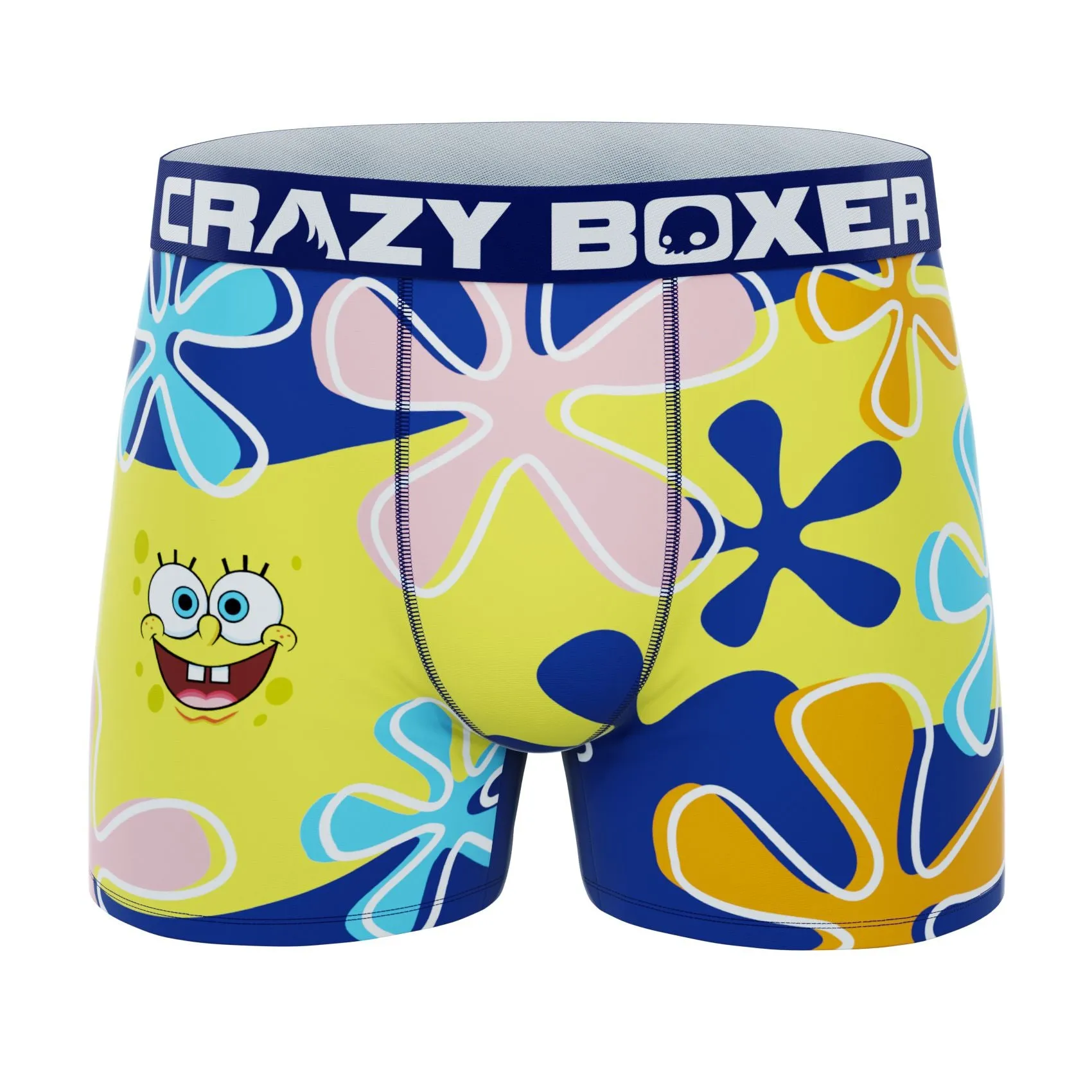 CRAZYBOXER SpongeBob Face Men's Boxer Briefs (Creative Packaging)