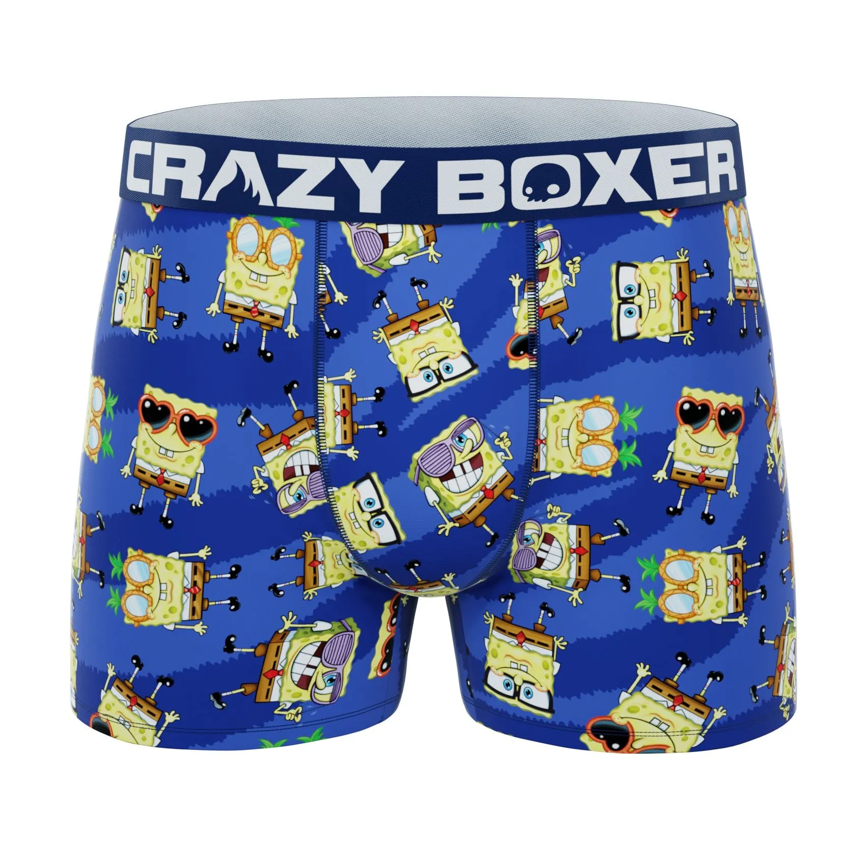 CRAZYBOXER Spongebob Glasses Men's Boxer Briefs