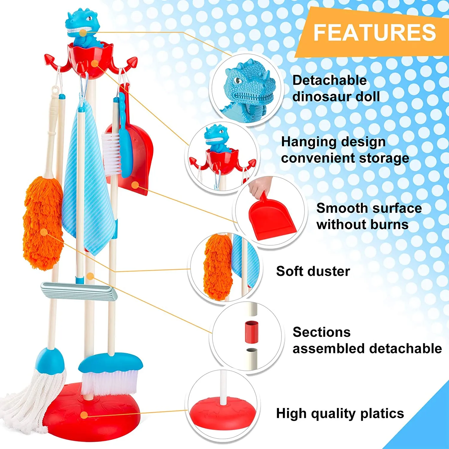 Detachable cleaning toys for children