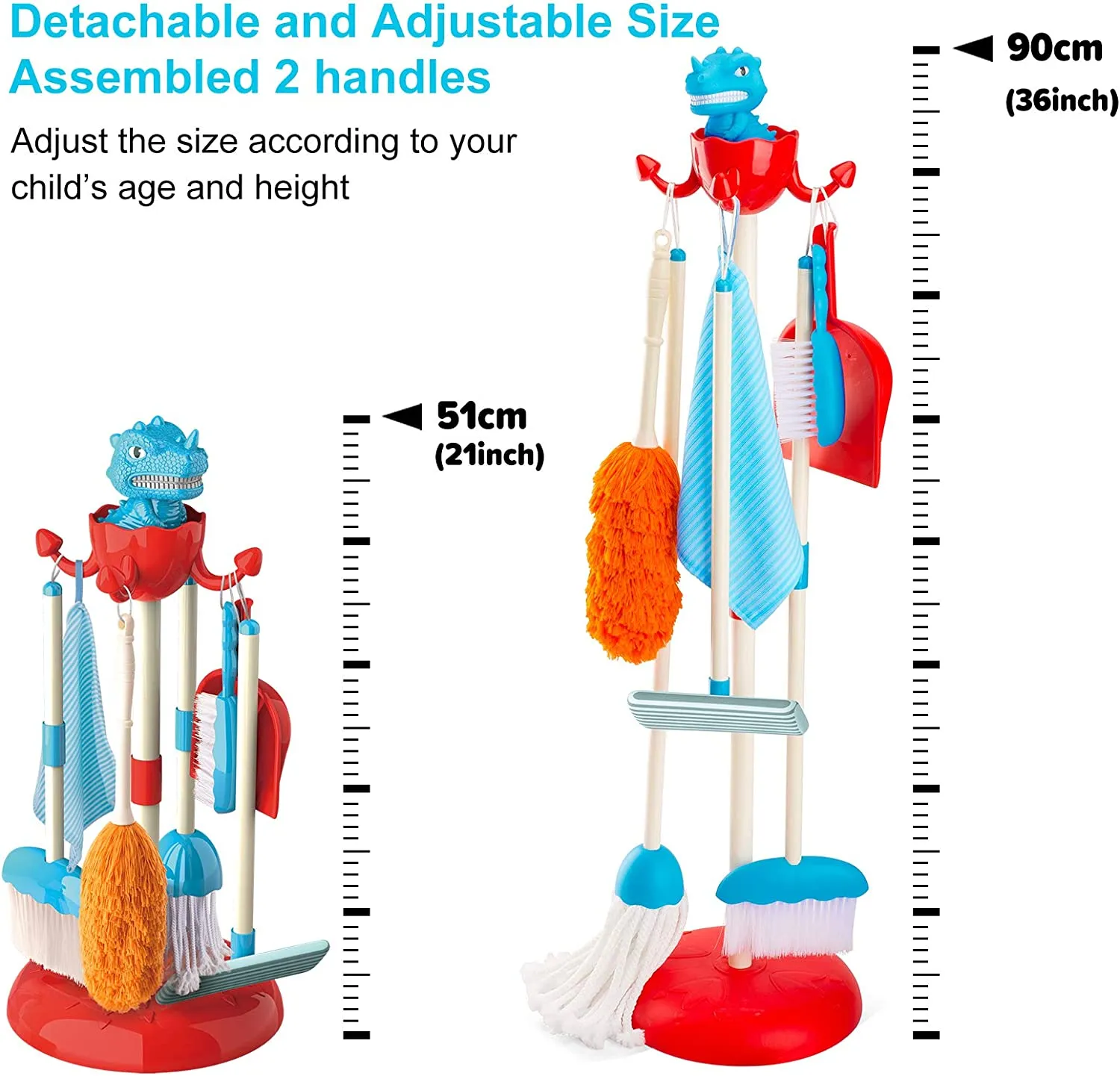 Detachable cleaning toys for children