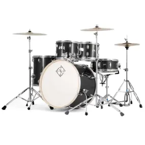 Dixon REPODSP522C1GM Spark 5pc Drum Kit In Gun Metal With Cymbal