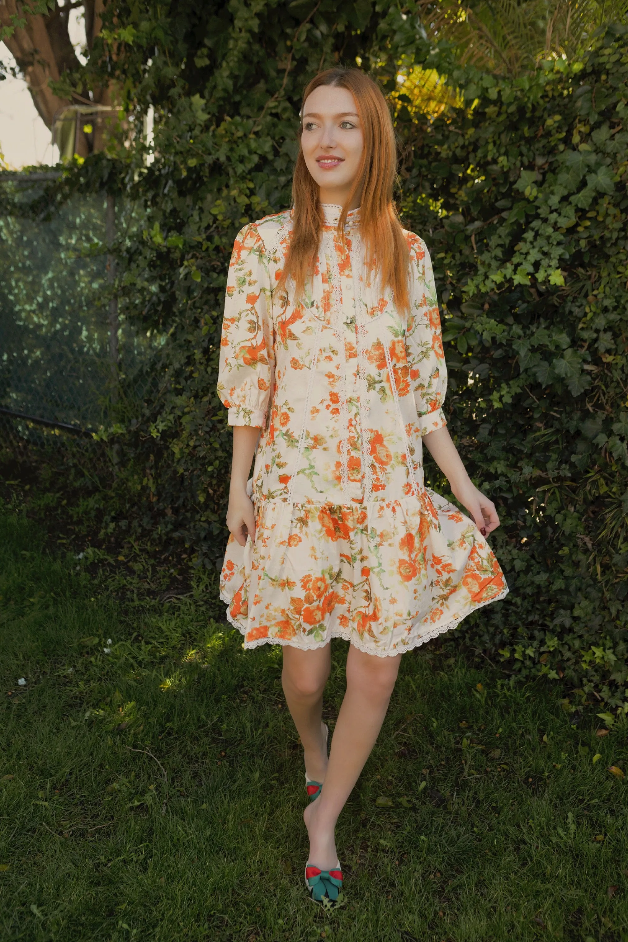 FIORIE FLORAL SHIFT DRESS byMM